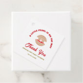 赤ちゃんシャワーシーシェル小さな真珠が途中にある フェイバータグ (インサイチュ)