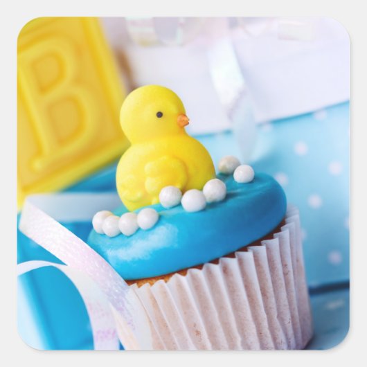 赤ちゃんシャワーシール スクエアシール (正面)