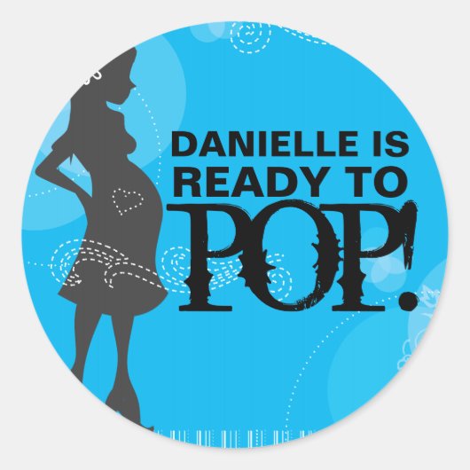 赤ちゃんシャワーシール ラウンドシール (正面)