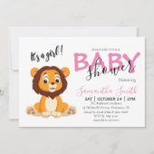 赤ちゃんシャワージャングルサファリ動物園の動物 案内状 (正面)