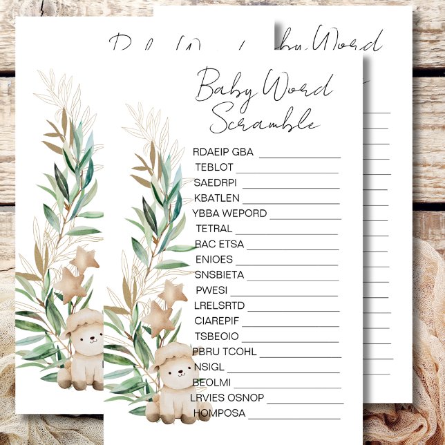 赤ちゃんシャワースクランブルスウィートリトルラムグリーン (クリエイターアップロード済み)