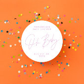 赤ちゃんシャワースクリモダンッガーリークエレガントク ラウンドシール