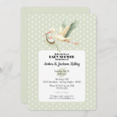 赤ちゃんシャワーストーク特別配送2 招待状 (正面/裏面)