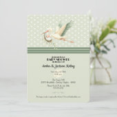 赤ちゃんシャワーストーク特別配達 招待状 (スタンド正面)