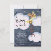 赤ちゃんシャワーストーリーブック子供部屋ライムブックリクエスト 招待状 (正面)