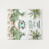 赤ちゃんシャワータペストリーすぐに可愛いディノ タペストリー (正面(横))