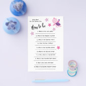 赤ちゃんシャワータートルカードをよく知っている チラシ (シングル)