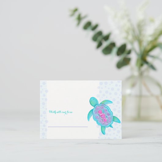 赤ちゃんシャワータートルディスプレイシャワーカード エンクロージャーカード (スタンド正面)