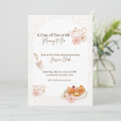 赤ちゃんシャワーティー 招待状 (スタンド正面)