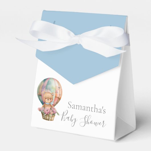 赤ちゃんシャワーテディ熱い空気バルーン真夏待ち フェイバーボックス (正面サイド)