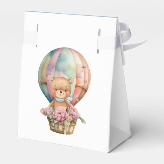 赤ちゃんシャワーテディ熱い空気バルーン真夏待ち フェイバーボックス (裏面サイド)