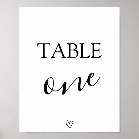 赤ちゃんシャワーテーブル番号記号 ポスター (正面)