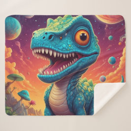 赤ちゃんシャワーディノダニ シェルパブランケット