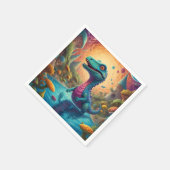 赤ちゃんシャワーディノダニ スタンダードカクテルナプキン (角)