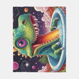 赤ちゃんシャワーディノダニ フリースブランケット