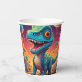 赤ちゃんシャワーディノダニ 紙コップ (正面)