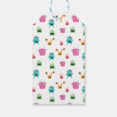 赤ちゃんシャワーハロウィーンの途中の小さな怪物 ギフトタグ (裏面)