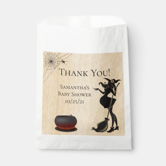 赤ちゃんシャワーハロウィーンウィッチキャンディ フェイバーバッグ (正面)