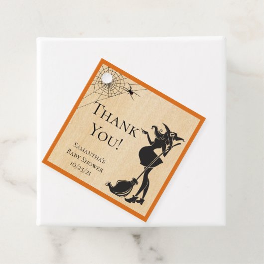 赤ちゃんシャワーハロウィーンウィッチ フェイバータグ (インサイチュ)