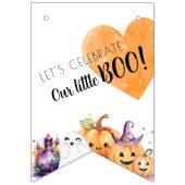 赤ちゃんシャワーハロウィーン小さなブー バンティングフラッグ (第1の旗)