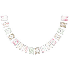 赤ちゃんシャワーバード バンティングフラッグ