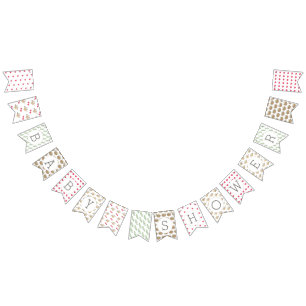 赤ちゃんシャワーバード バンティングフラッグ