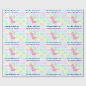 赤ちゃんシャワーパステル名前を追加ジェンダー不明Dino ラッピングペーパー (フラット)