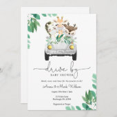 赤ちゃんシャワーパレードでドライブ 招待状 (正面/裏面)