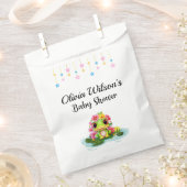 赤ちゃんシャワーパーティーの好意バッグ、カエルテーマの好意バッグ フェイバーバッグ (クリップ留めされた状態)