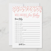 赤ちゃんシャワーパーティーカードの編集可能なウェルウィッシュ 招待状 (正面)