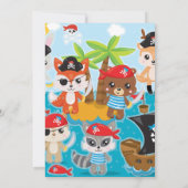 赤ちゃんシャワーパーティー海賊招待状 招待状 (裏面)