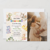 赤ちゃんシャワーパーティー 招待状 (正面)