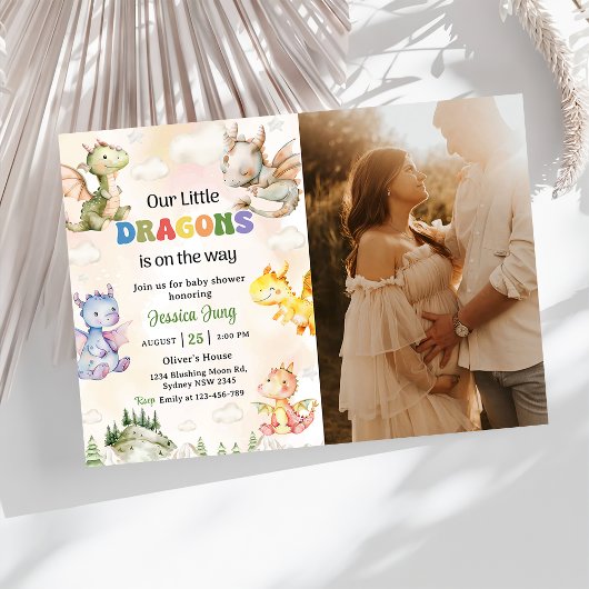 赤ちゃんシャワーパーティー 招待状