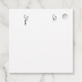 赤ちゃんシャワーパーティー – 黄色おしゃぶり – フェイバータグ (裏面)