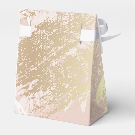 赤ちゃんシャワーパーム離れツリーピンク白金ゴールド フェイバーボックス (裏面サイド)