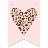 赤ちゃんシャワーヒョウの斑点&トラストライプゴ バンティングフラッグ (第2の旗)