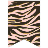 赤ちゃんシャワーヒョウの斑点&トラストライプゴ バンティングフラッグ (第1の旗)