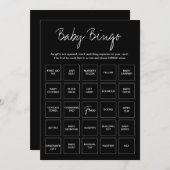 赤ちゃんシャワービンゴカードユニーク、事前充填ベビービン 招待状 (正面/裏面)