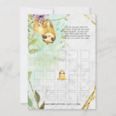 赤ちゃんシャワービンゴカード |トロピカルスロース 招待状 (正面)