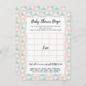 赤ちゃんシャワービンゴギフトゲームカードを推測 エンクロージャーカード (正面/裏面)