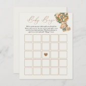 赤ちゃんシャワービンゴゲームを待つことができる (正面/裏面)