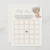 赤ちゃんシャワービンゴゲームを待つことができる (正面/裏面)
