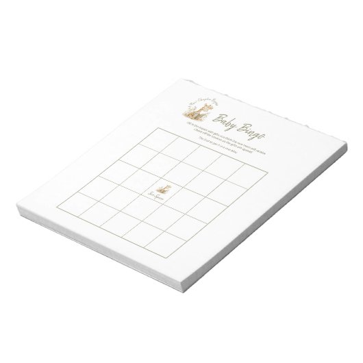 赤ちゃんシャワービンゴゲーム新しいチャプターが涙を流し始める ノートパッド (回転)