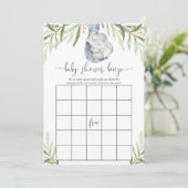 赤ちゃんシャワービンゴゲー男女兼用ム象 招待状 (スタンド正面)