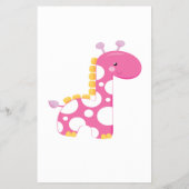 赤ちゃんシャワービンゴピンクキリン少女ゲームカード チラシ (裏面)