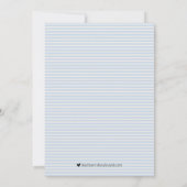 赤ちゃんシャワービンゴボーイラムゲームカード 招待状 (裏面)