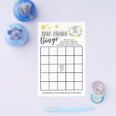 赤ちゃんシャワービンゴ甘い象ゲームカード チラシ (シングル)