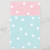 赤ちゃんシャワービンゴ「ピンクブルーベビー」 チラシ (裏面)