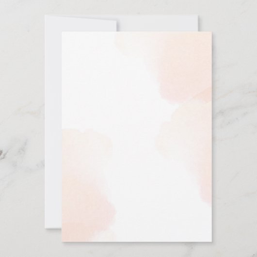 赤ちゃんシャワービーひまわり花ホワイトローズ金ゴールド 招待状 (裏面)