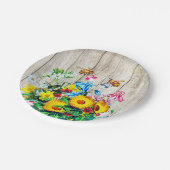 赤ちゃんシャワービーツツイン素朴フローラおしゃけ ペーパープレート (アングル)